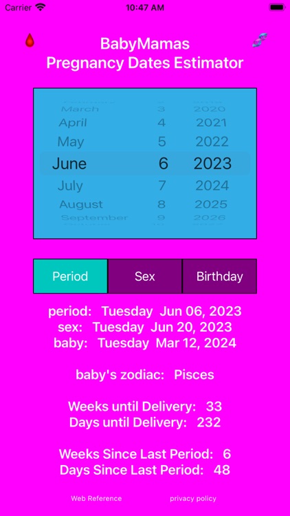 BabyMamas Pregnancy Dates screenshot-5