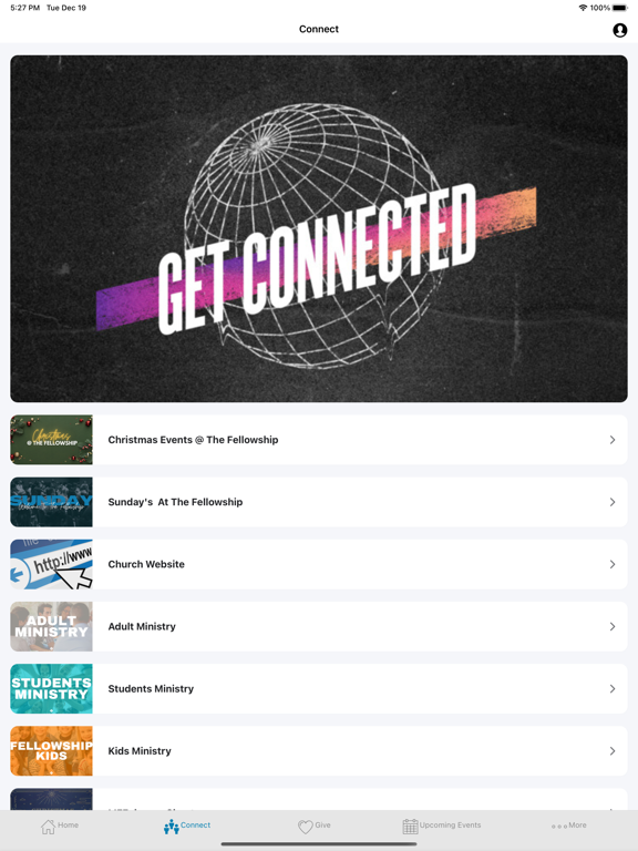 The Fellowship KTX iPad screenshot 2 - Lifestyle app