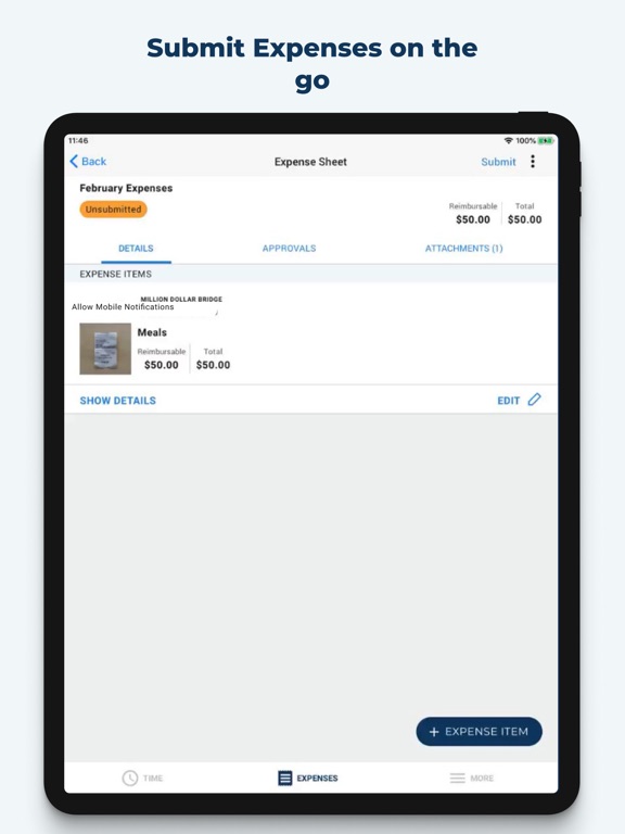 Unanet AE iPad screenshot 7 - Business app