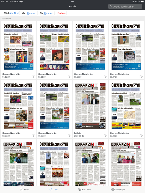 Screenshot #5 pour Fridolin News