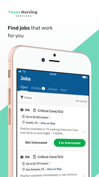 Texas Nursing Services Screenshot