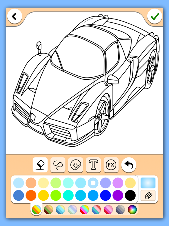 Screenshot #6 pour Jeu de pages à colorier Cars