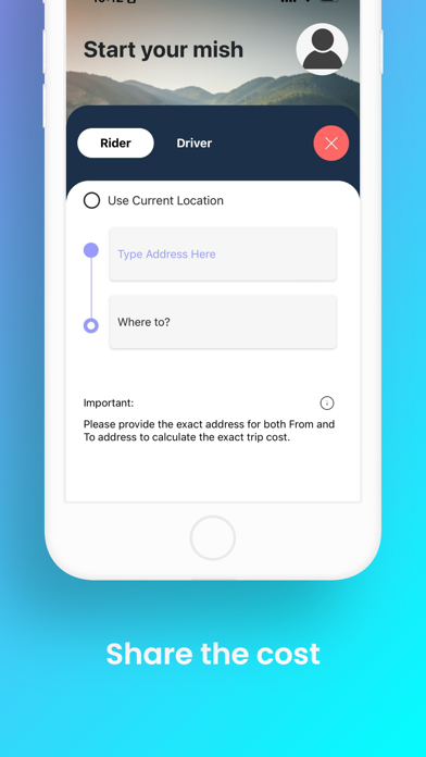 Mish - Carpooling Screenshot