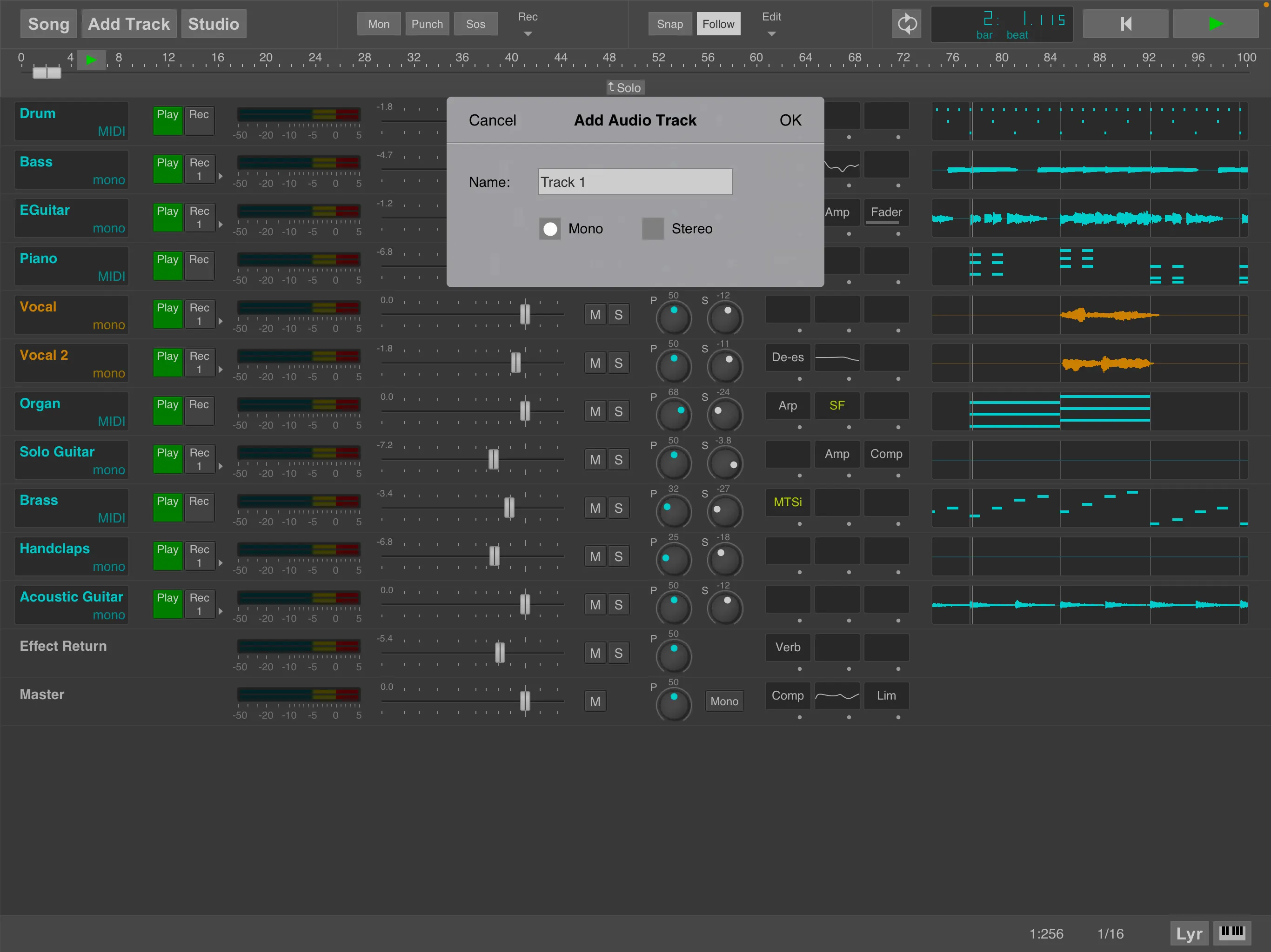 #6. MultitrackStudio for iPad (iOS) Podle: Giel Bremmers
