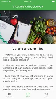 calorie calculator for diet iphone screenshot 2
