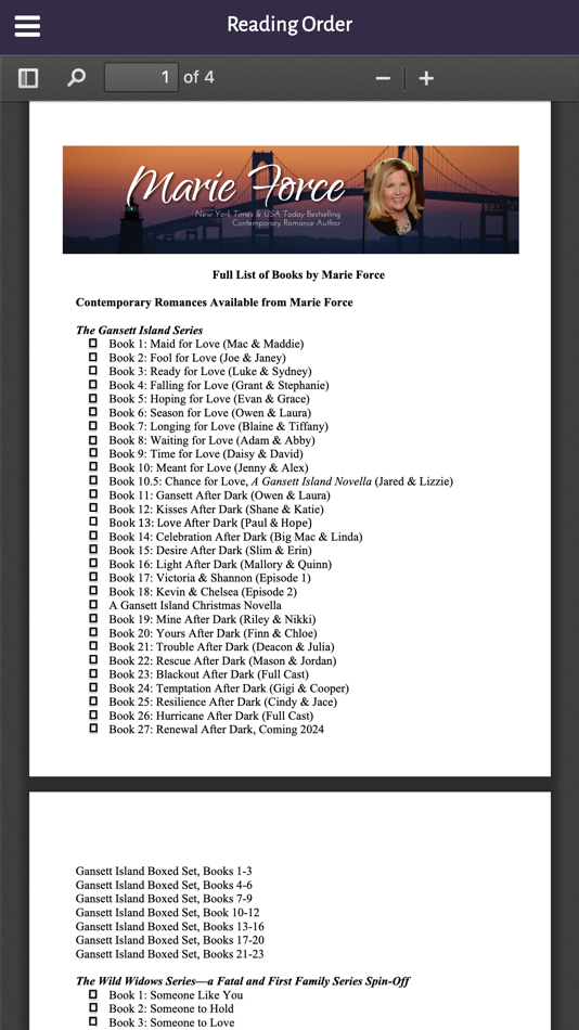 #4. Marie Force Author (iOS) 게시자: Marie Force