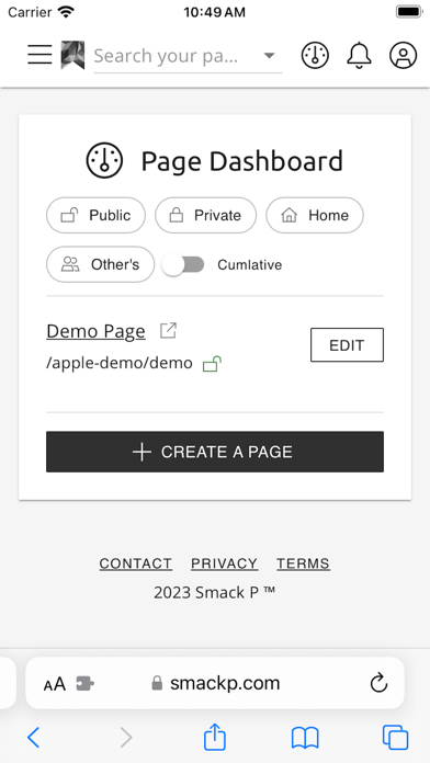 Smack P Bookmark Pinner Screenshot