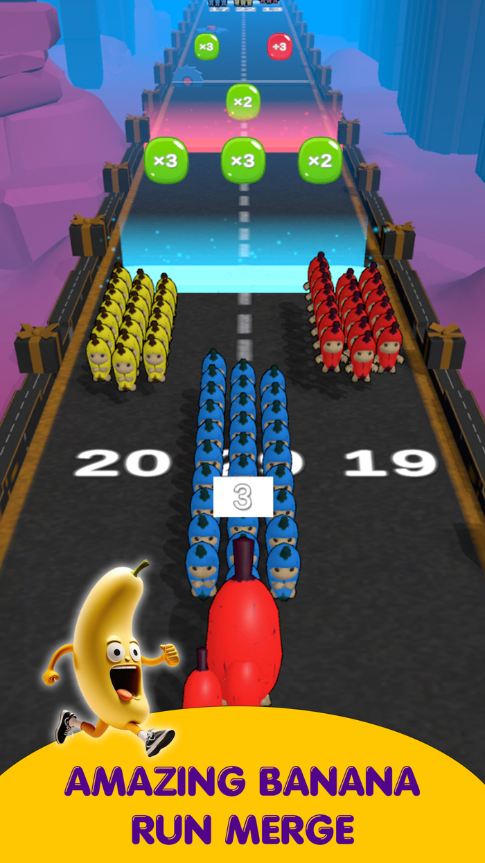 Banana Run Merge 3D