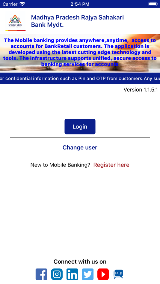 #1. M.P APEX Mobile Banking (iOS) Podle: M.P.Rajya Sahakari Bank Mydt.(Apex Bank)