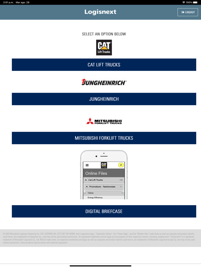 Logisnext Forklift Sales App