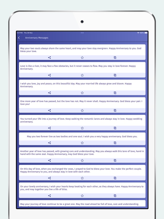 25000 Messages, Quotes, Status iPad screenshot 5 - Lifestyle app