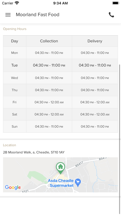 Moorland Fast Food Screenshot