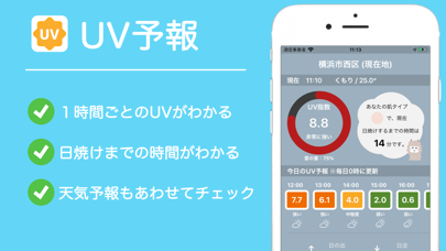 UV予報 - UV 紫外線予報を簡単にチェックのおすすめ画像2