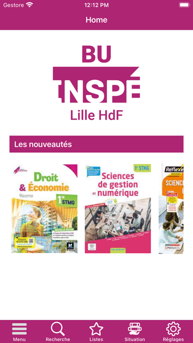 Screenshot #1 pour BU INSPÉ Lille HdF