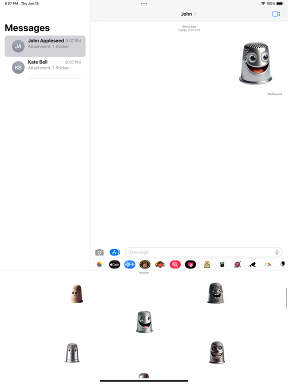 Screenshot #6 pour Thimble Stickers