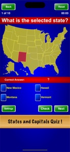 States and Capitals Quiz ! screenshot #2 for iPhone