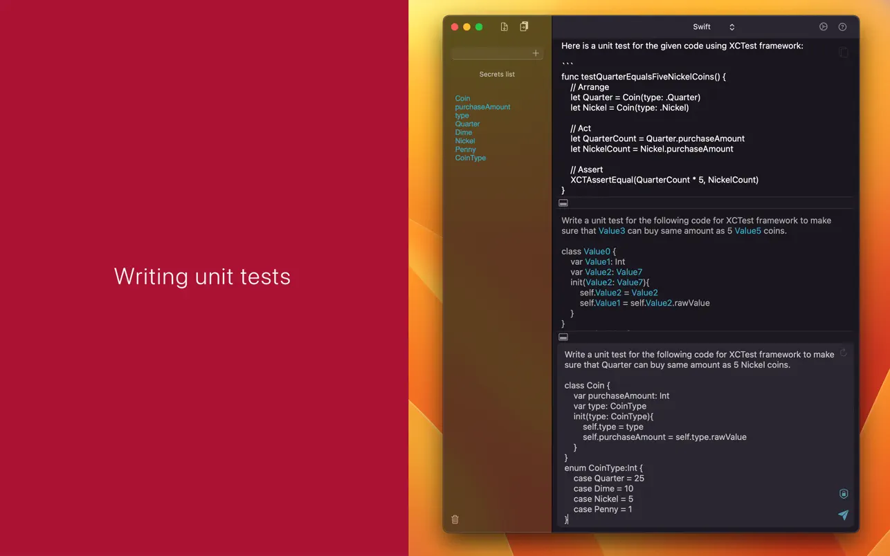 #2. ObfusCat: AI Code Assistant (macOS) От: Pavlo Shyrinskykh