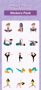 Yoga Poses Stickers Pack screenshot #2 for iPhone