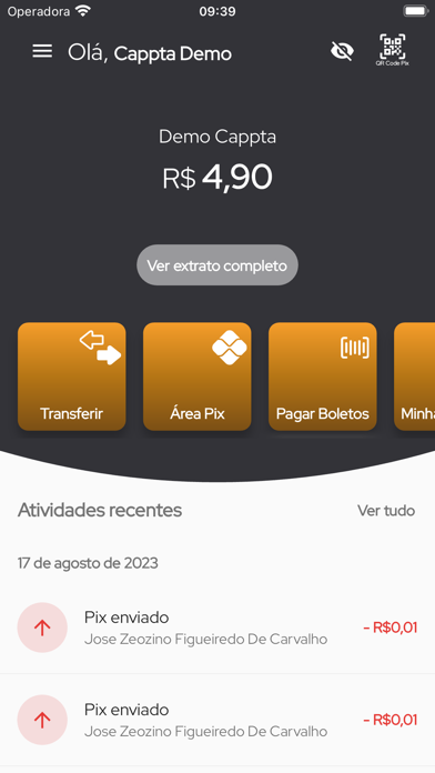 Peça Aí - Conta Digital Screenshot