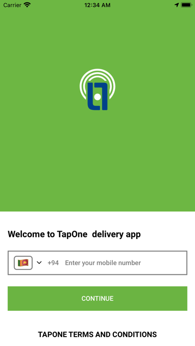 Deliver TapOne Screenshot