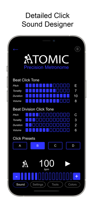 Atomic Metronome -kuvakaappaus