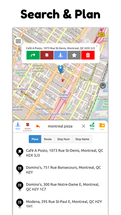Montreal STM Transit Screenshot
