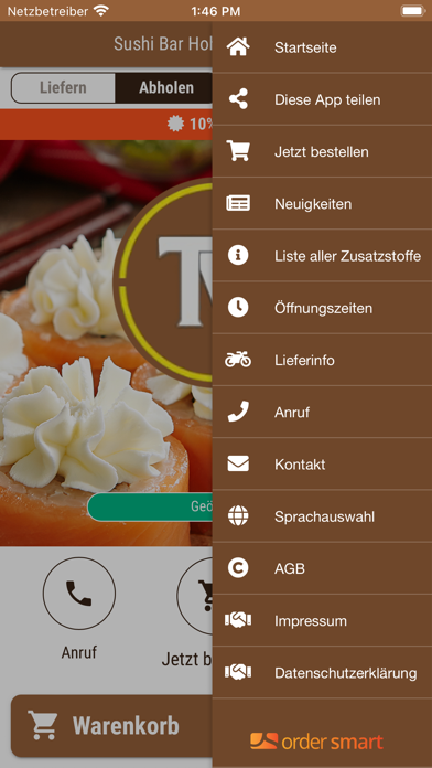 Sushi Bar Hohen Neuendorf Screenshot