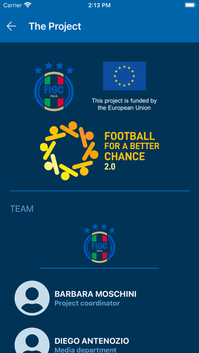 Football for a better chance Screenshot