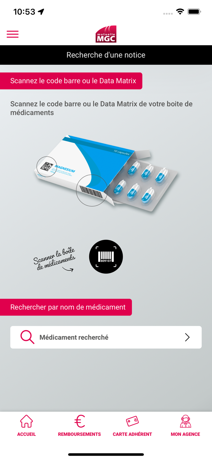 Mutuelle MGC – Espace Adhérent