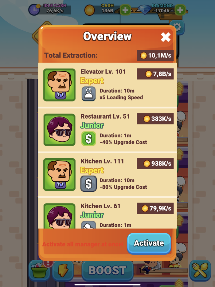 Food Restaurant Tycoon