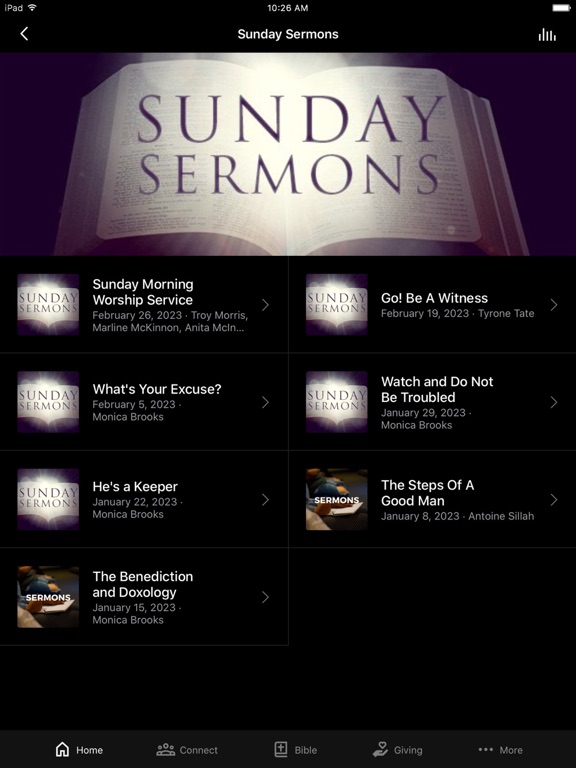 Increasing Faith iPad screenshot 2 - Education app