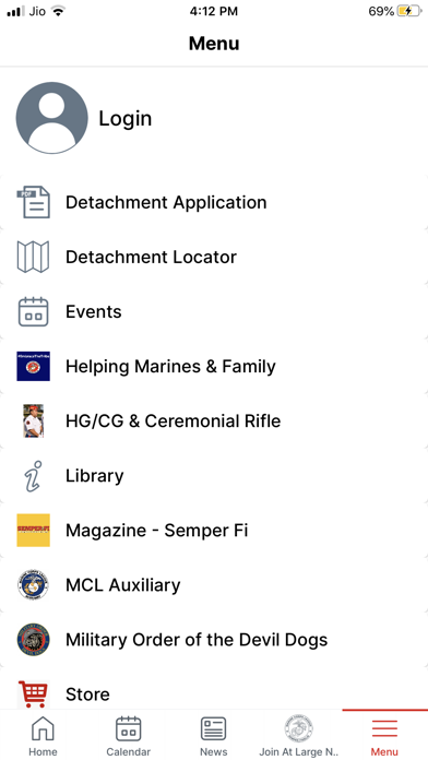 Marine Corps League Screenshot