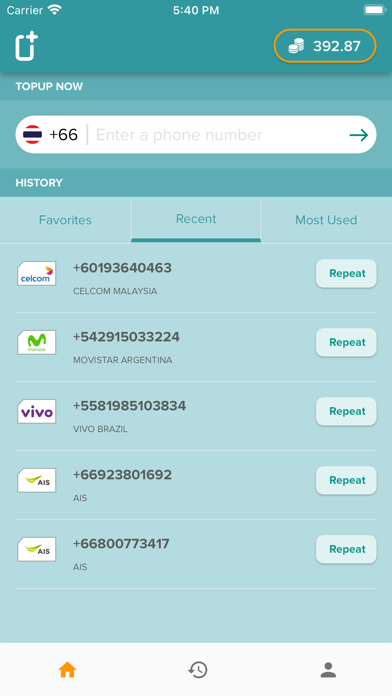 MobileTopup.com Screenshot
