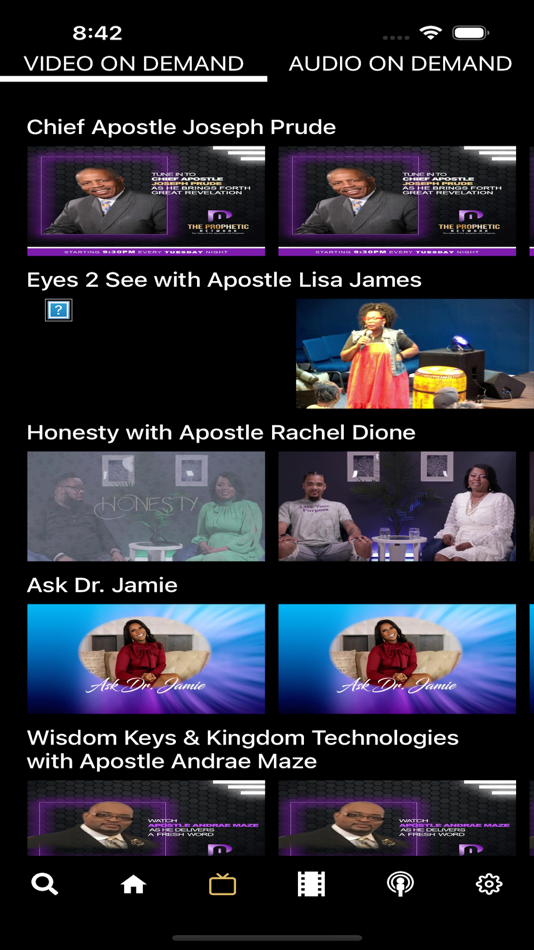 #1. The Prophetic Network (iOS) By: TvStartup Inc.