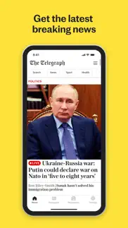 the telegraph: uk & world news iphone screenshot 1