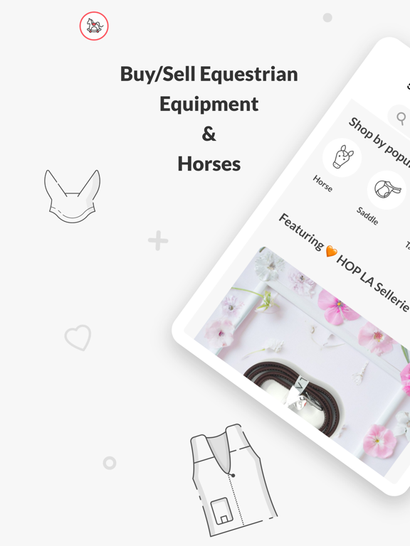 TackTack: Buy&Sell Equestrian iPad screenshot 1 - Shopping app