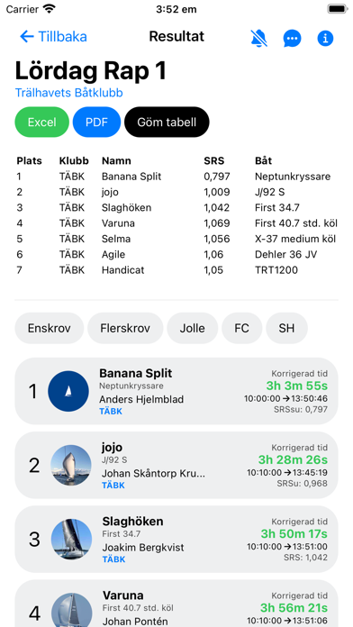 klubbsegling Screenshot