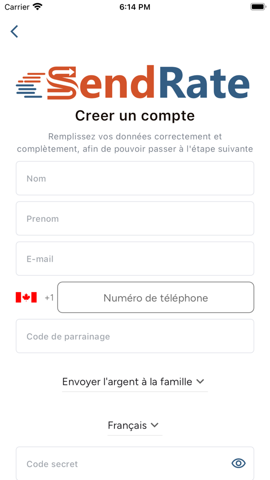 #7. SendRate (iOS) By: Taux d'envoi Inc