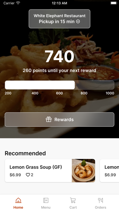 White Elephant Restaurant Screenshot