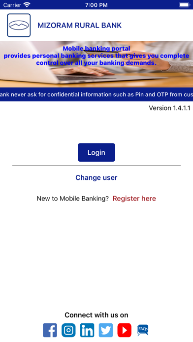 Mizoram Rural Mobile Banking Screenshot