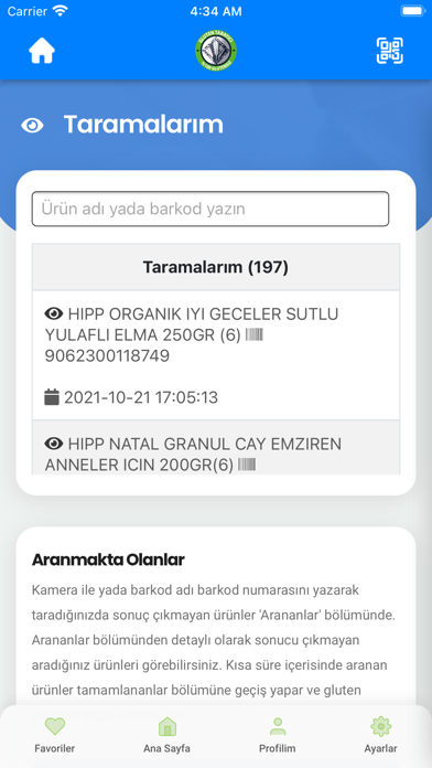 Gluten Tarayici Screenshot