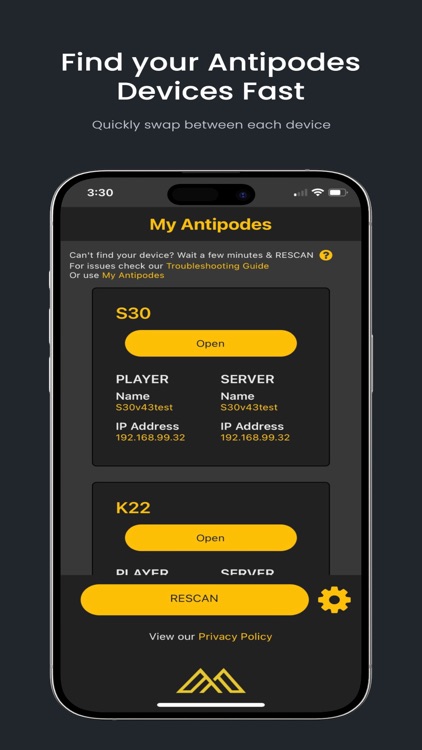 My Antipodes Dashboard
