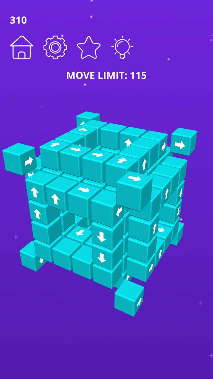 Tap Away 3D Cube