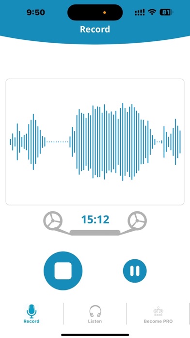 Screenshot #1 pour Voice Recorder for iPhones