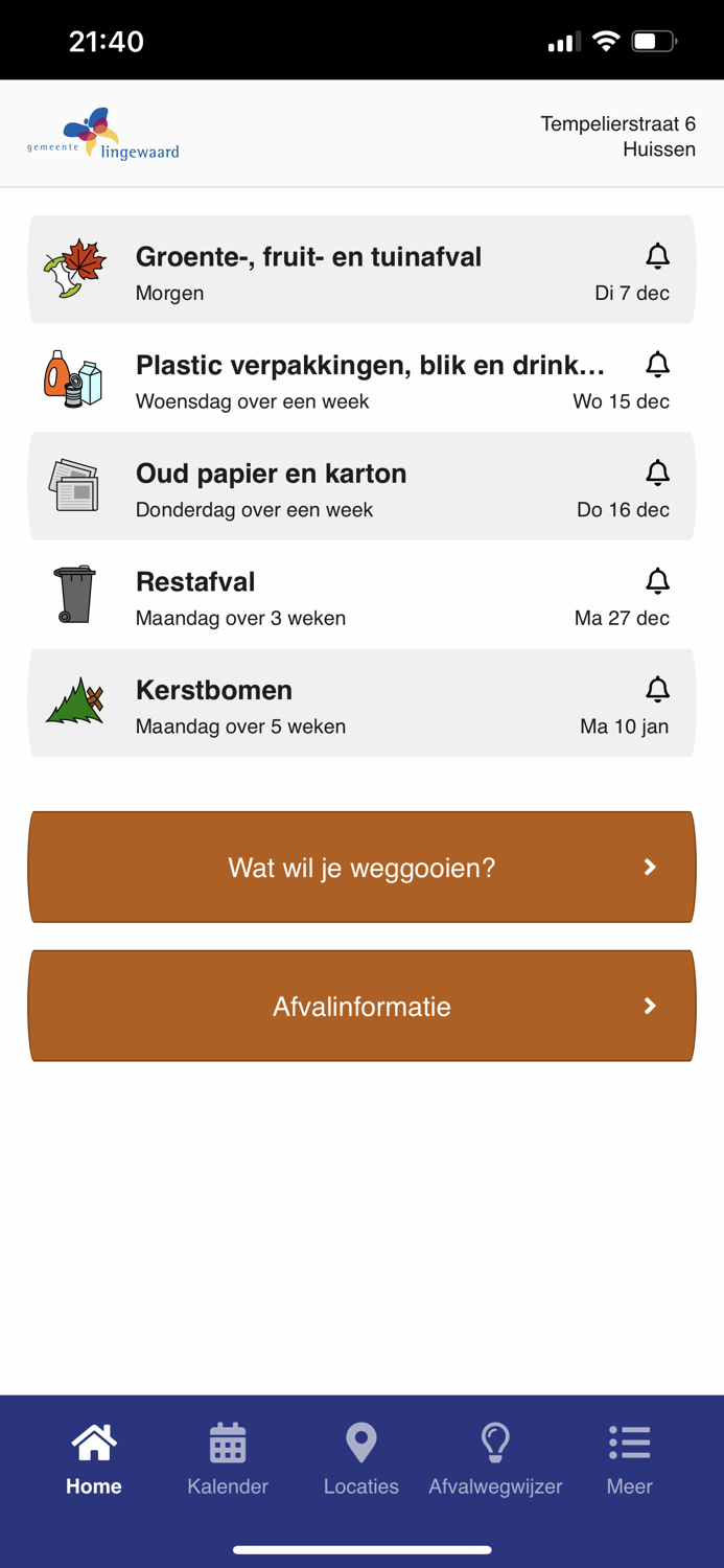 Afvalwijzer Lingewaard