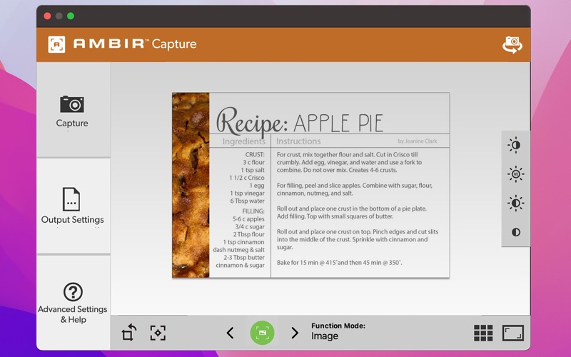 Ambir Capture app screenshot