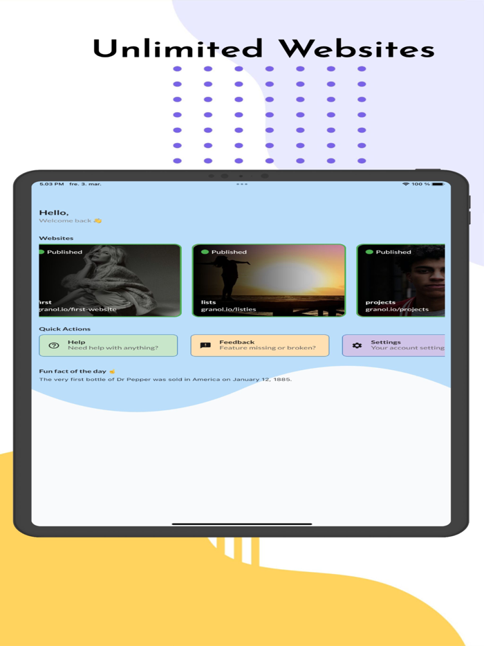 Granolio - Easy Website Build