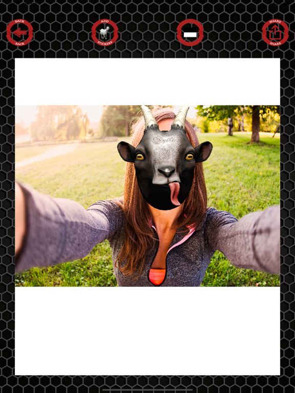 Goat stickers on photos iPad screenshot 6 - Photo & Video app