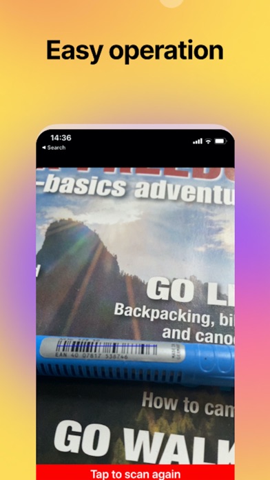 EAN13 BarcodeScan Screenshot