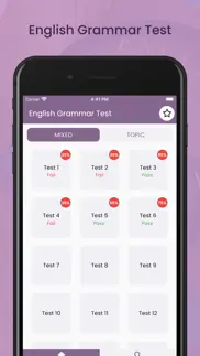 english grammar test 2024 iphone screenshot 2